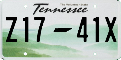 TN license plate Z1741X