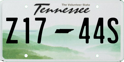 TN license plate Z1744S