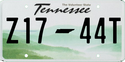 TN license plate Z1744T