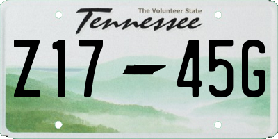 TN license plate Z1745G