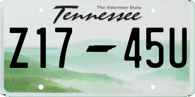 TN license plate Z1745U