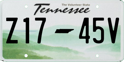 TN license plate Z1745V