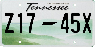 TN license plate Z1745X