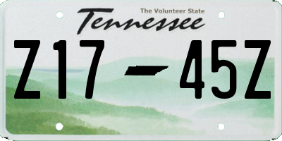 TN license plate Z1745Z