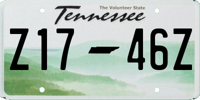 TN license plate Z1746Z
