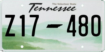 TN license plate Z1748O