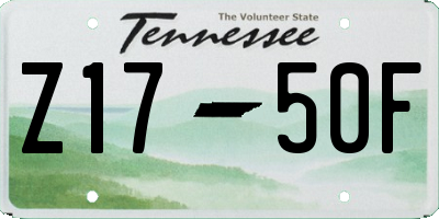 TN license plate Z1750F