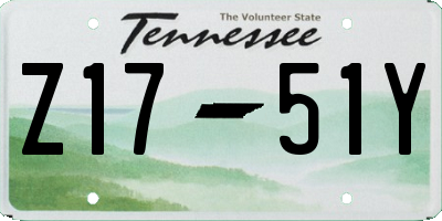TN license plate Z1751Y