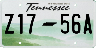 TN license plate Z1756A