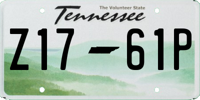 TN license plate Z1761P