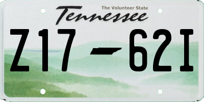 TN license plate Z1762I
