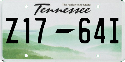 TN license plate Z1764I