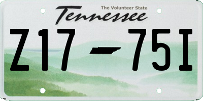 TN license plate Z1775I