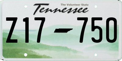 TN license plate Z1775O