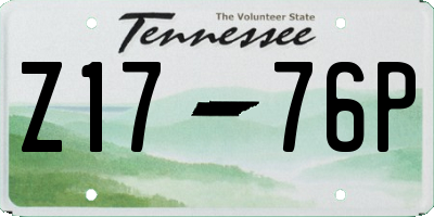TN license plate Z1776P
