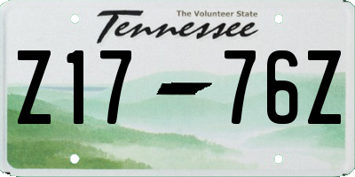 TN license plate Z1776Z