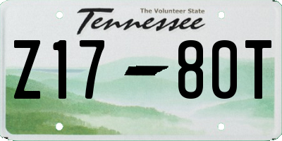 TN license plate Z1780T