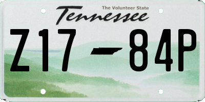 TN license plate Z1784P