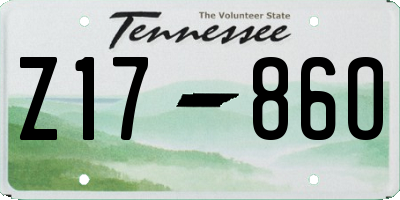 TN license plate Z1786O