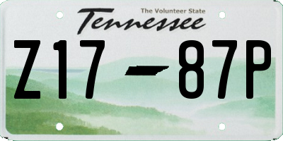 TN license plate Z1787P
