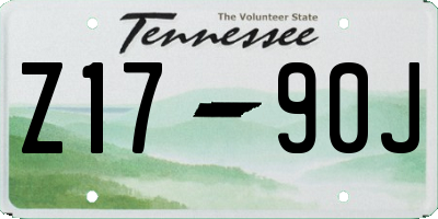 TN license plate Z1790J