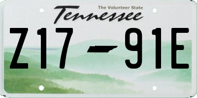 TN license plate Z1791E