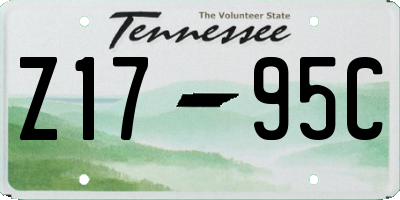 TN license plate Z1795C