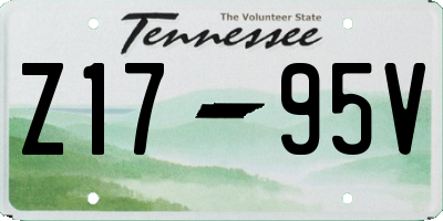 TN license plate Z1795V