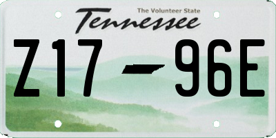 TN license plate Z1796E