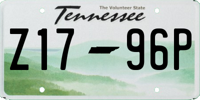 TN license plate Z1796P