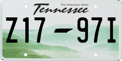 TN license plate Z1797I