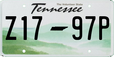 TN license plate Z1797P