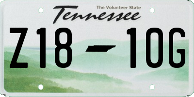 TN license plate Z1810G
