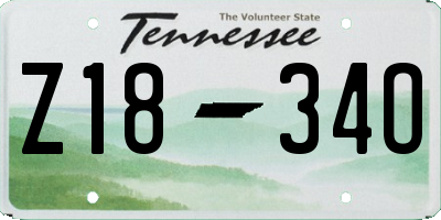TN license plate Z1834O