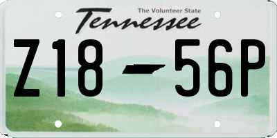 TN license plate Z1856P