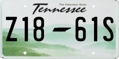TN license plate Z1861S