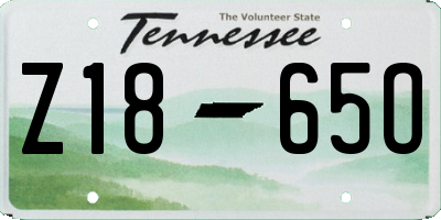 TN license plate Z1865O
