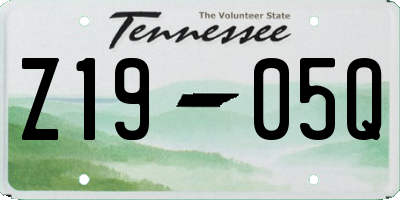 TN license plate Z1905Q