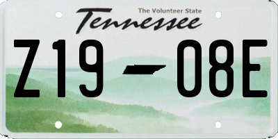 TN license plate Z1908E