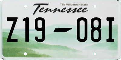 TN license plate Z1908I