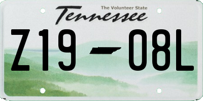 TN license plate Z1908L