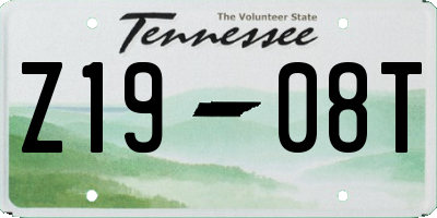 TN license plate Z1908T