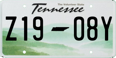 TN license plate Z1908Y