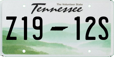 TN license plate Z1912S
