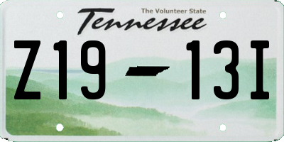TN license plate Z1913I