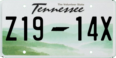TN license plate Z1914X