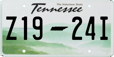 TN license plate Z1924I