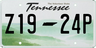 TN license plate Z1924P