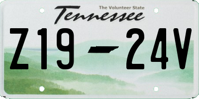 TN license plate Z1924V