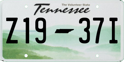 TN license plate Z1937I